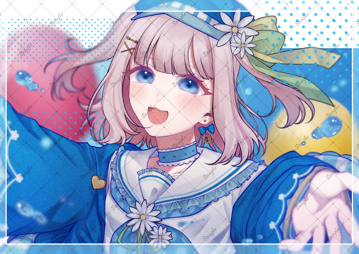 バストアップは一律料金で描きます 推しへのフラスタなどに可愛いイラストを添えてみませんか？ イメージ8