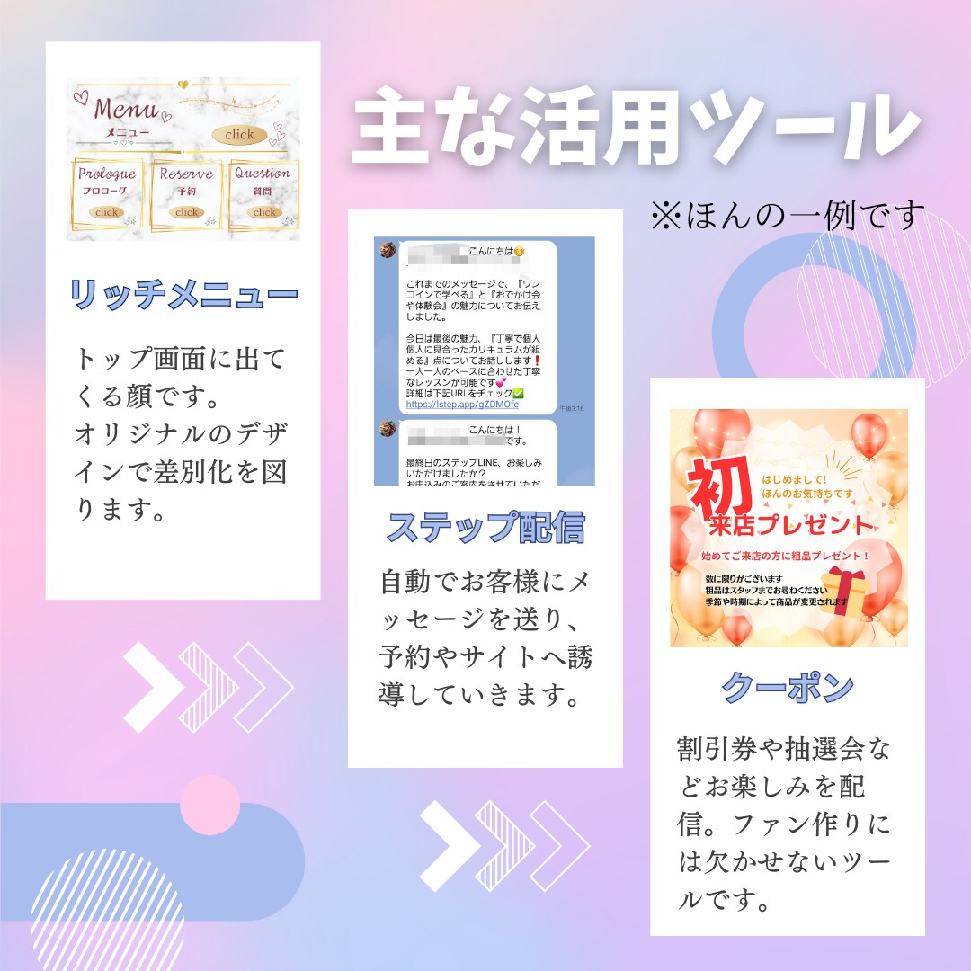 LINEを使って売上アップ・コスト削減目指します LINE公式アカウントの設定・Lステップの構築代行します イメージ4