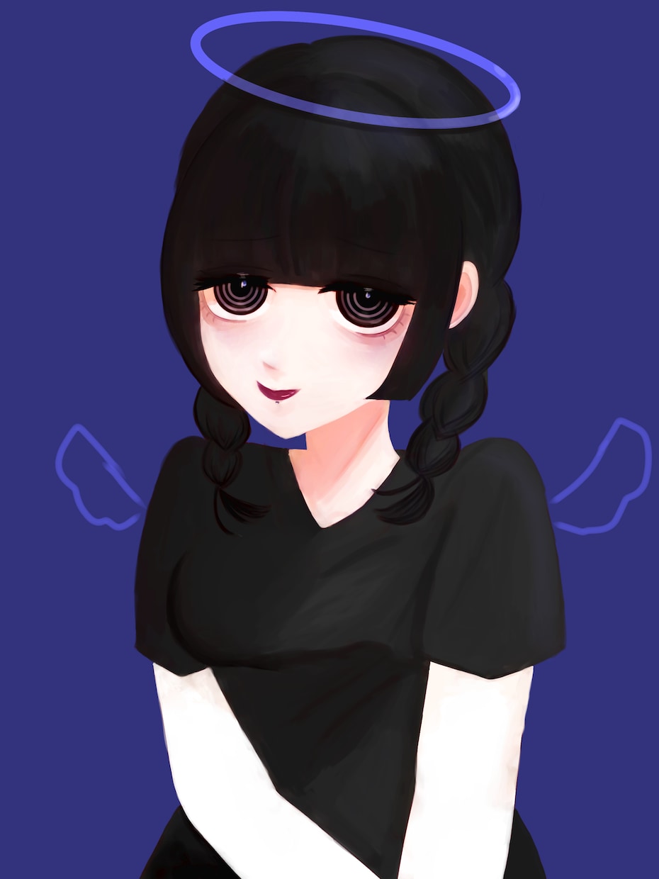ダーク系の女の子の絵を描きます 世界に1枚しかない、あなた好みの女の子を制作致します！ イメージ3