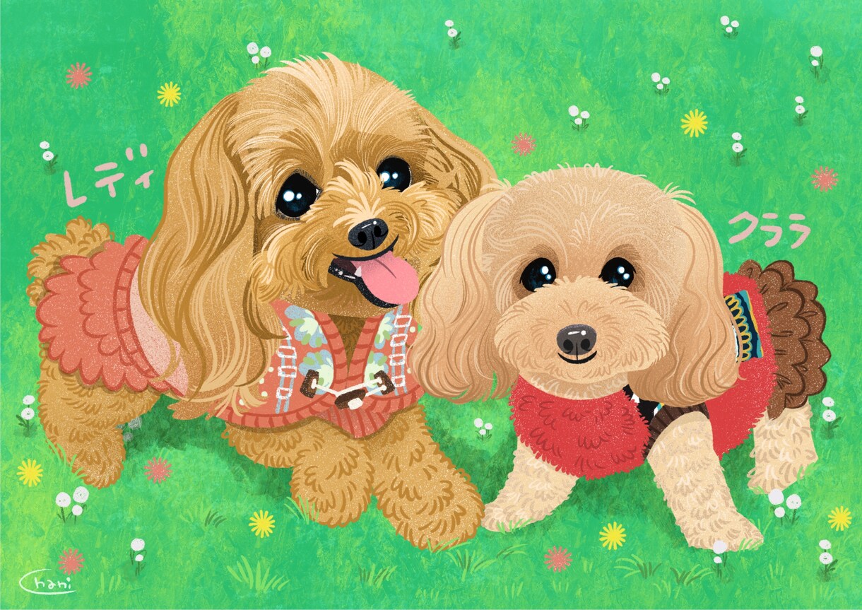 ペットをかわいくキャラクタータッチで描きます 似てる！かわいい！うちの子らしさをモットーに動物全般描けます イメージ8