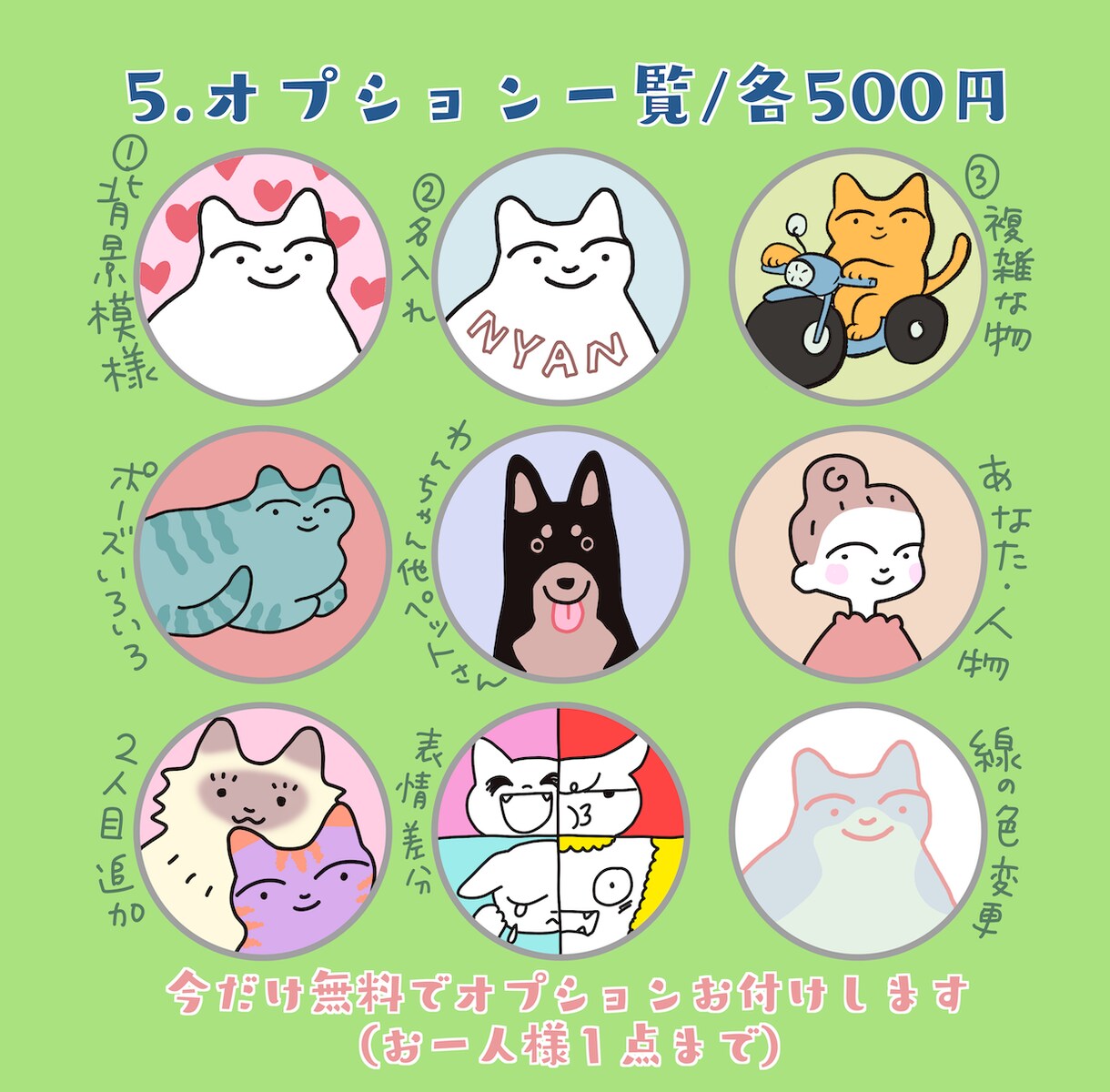猫犬イラストアイコンお作りします 世界に一つだけのオリジナルアイコン作りませんか？ イメージ7