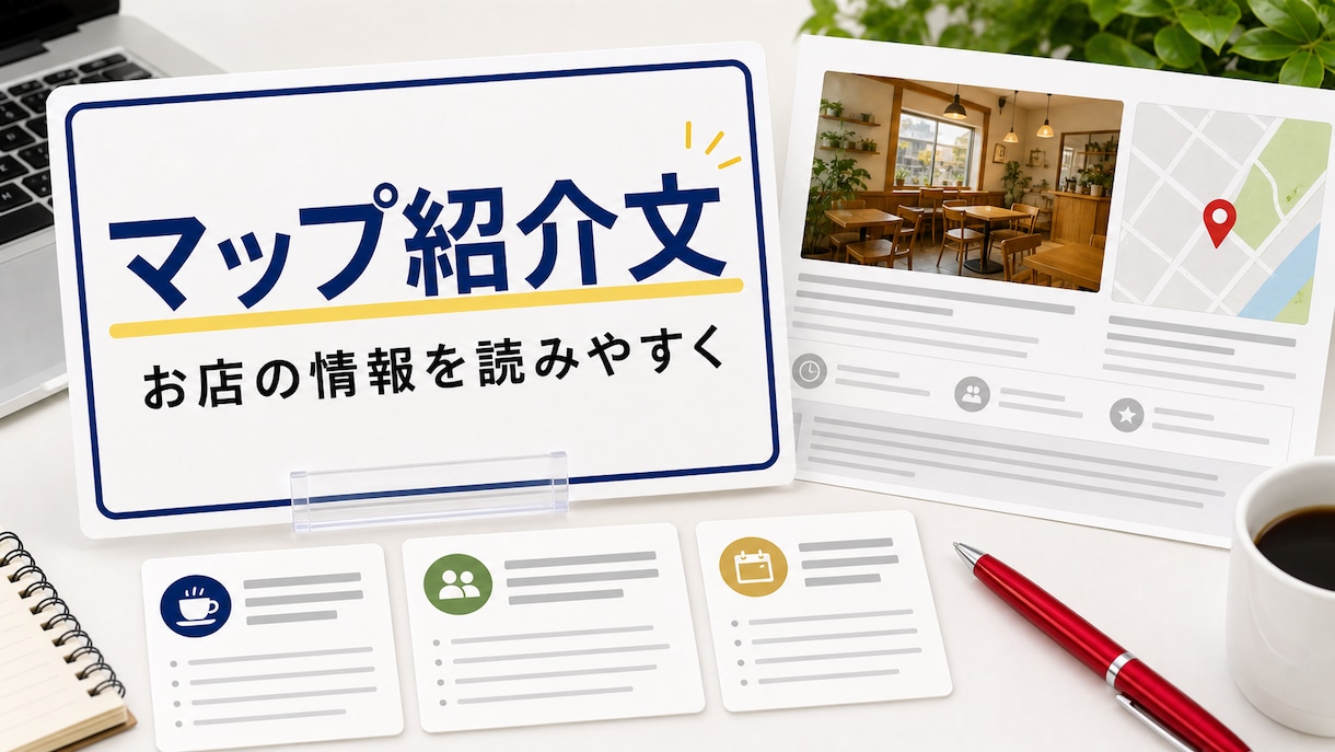 Googleマップ紹介文を整えます お店の強みを読みやすく整理します イメージ1