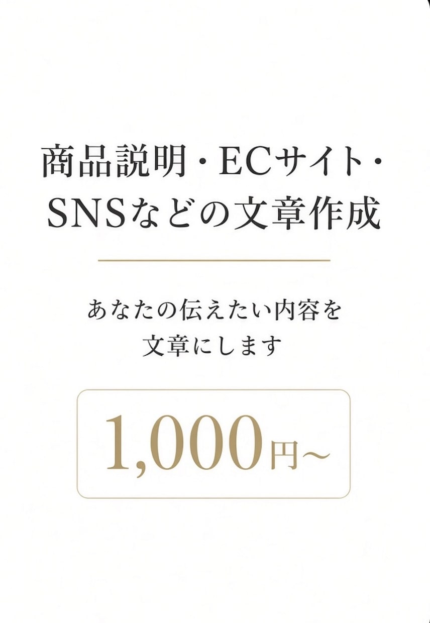 伝えたい内容から商品説明・PR文章を作成します 伝えたい内容から魅力的な文章を作成します イメージ1