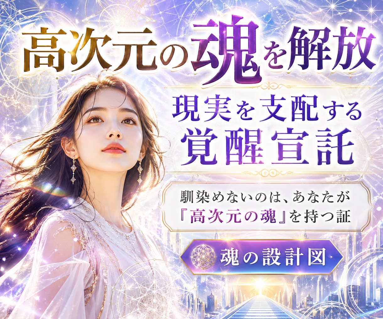 高次元の魂を解放し、現実を支配する覚醒宣託します 馴染めないのは、あなたが「高次元の魂」を持つ証。魂の設計図 イメージ1