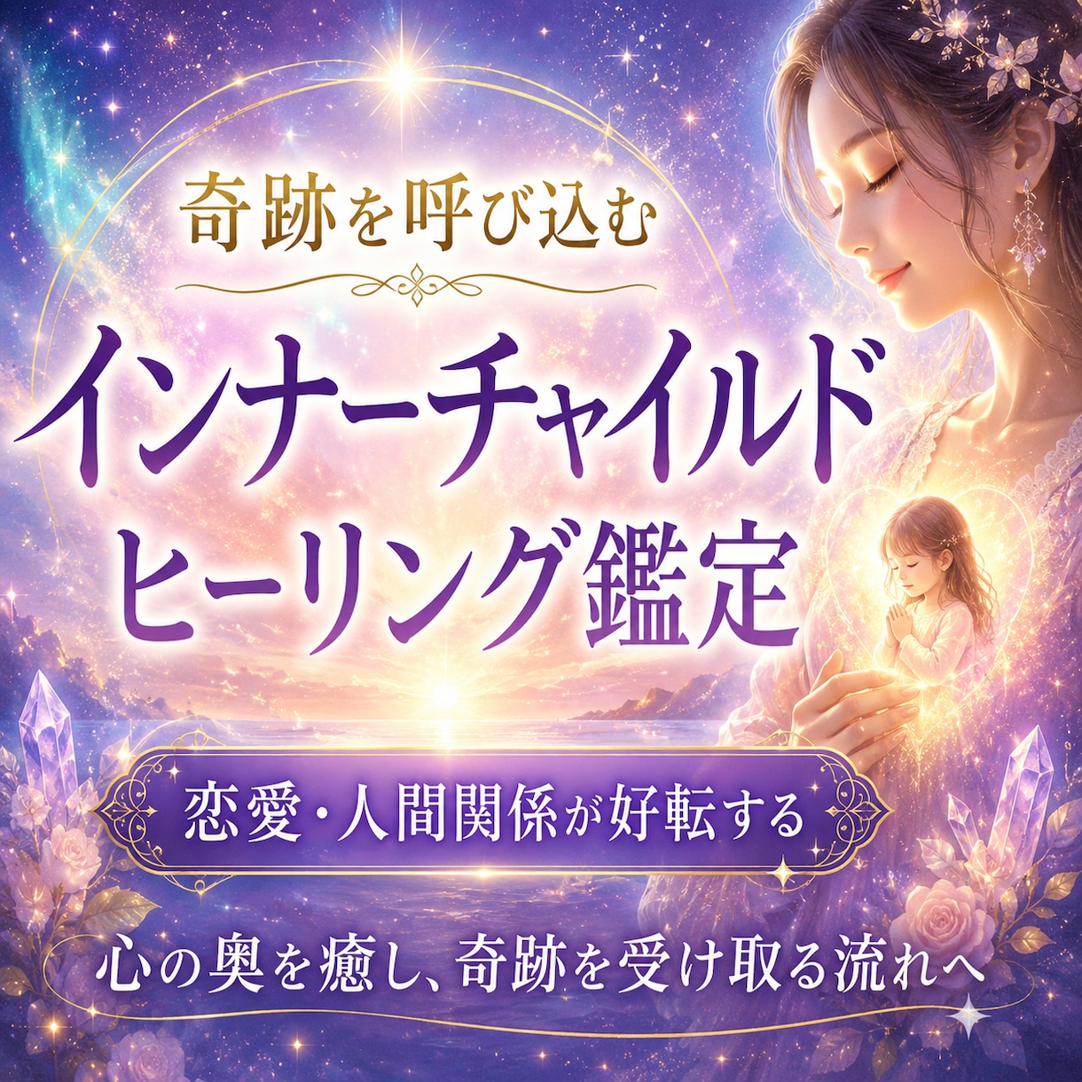 奇跡を呼び込むインナーチャイルド鑑定行います 彼から連絡が来た…奇跡の声、多数。人間関係・恋愛が好転します イメージ1