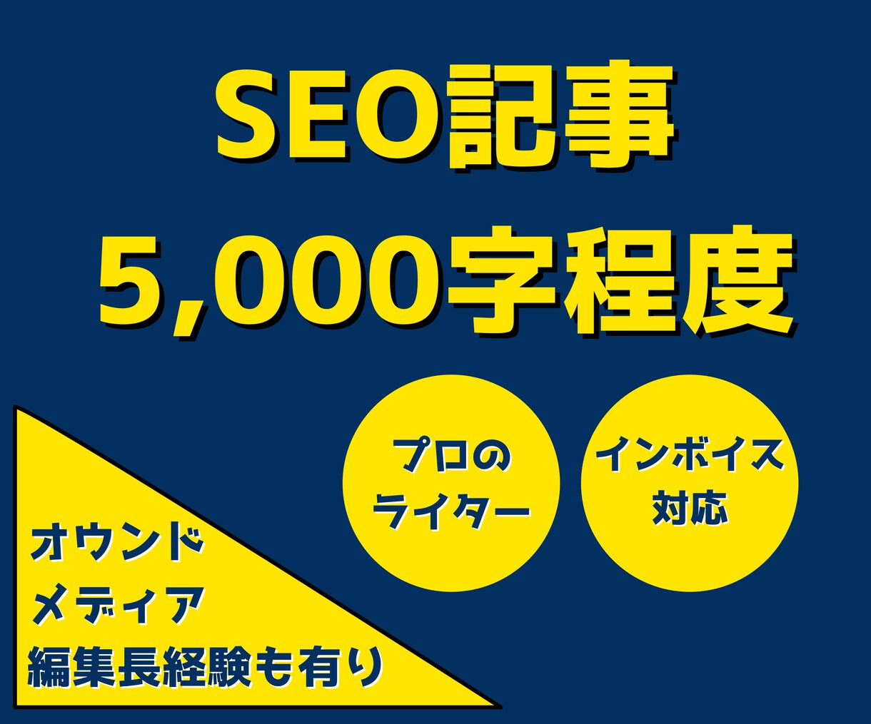 SEO記事（5000字程度）を執筆します ライティング技術、マーケティング知識、SEO術を駆使 イメージ1