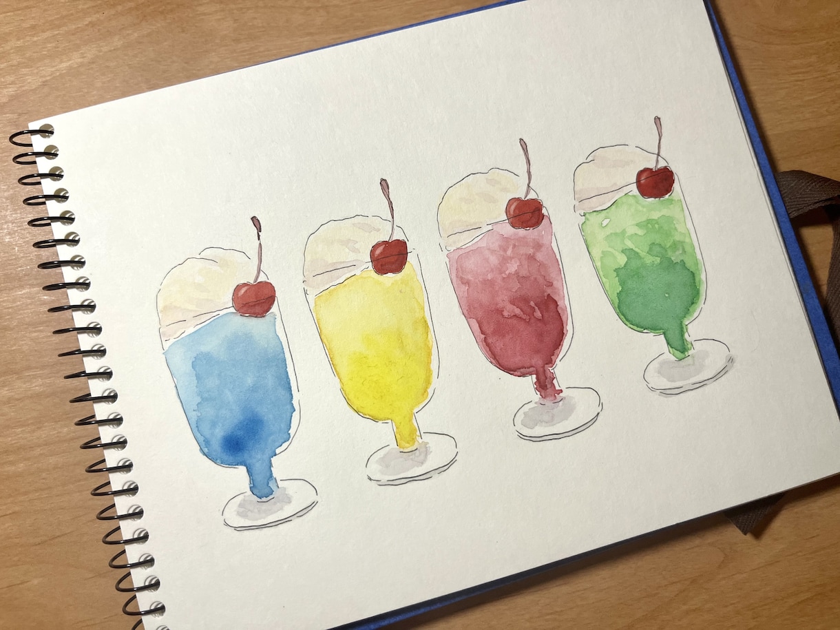フードイラストを描きます メニュー表などに水彩画の柔らかいタッチの絵を イメージ6