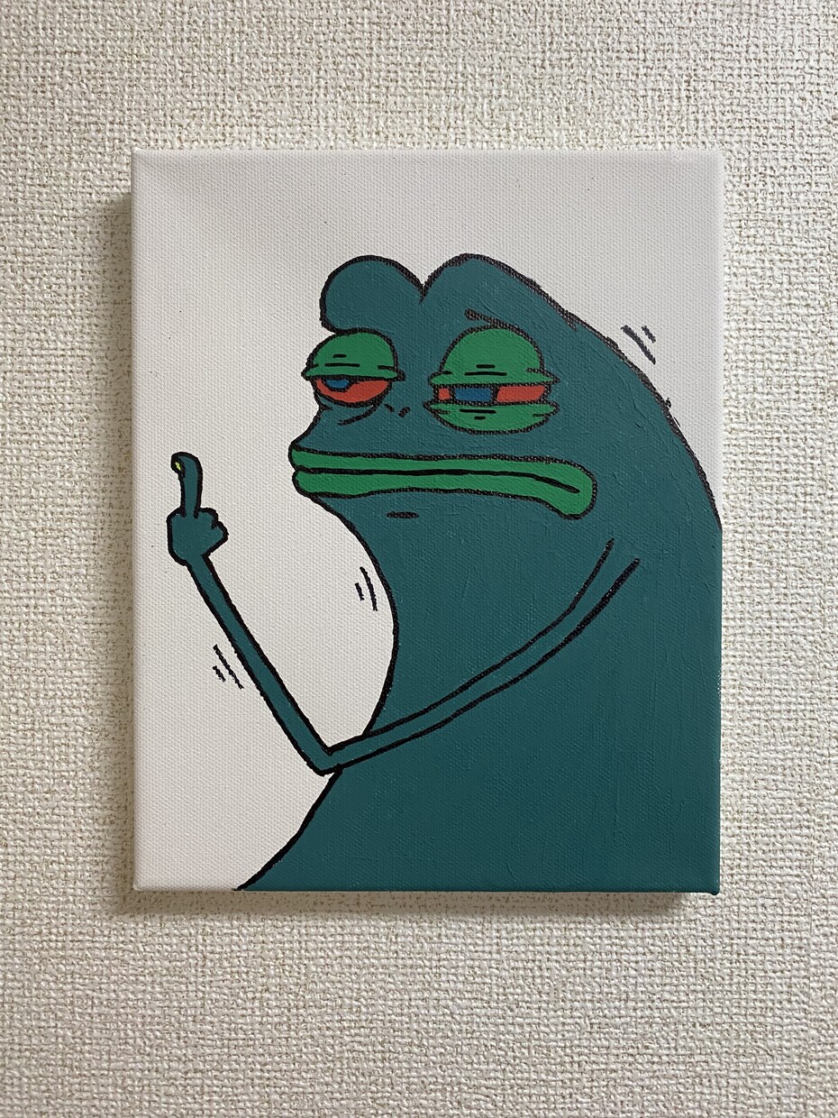 部屋にポツンと飾る奇妙な絵を提供します メッセージも何もない、感じ方は購入者の自分次第の絵 イメージ2