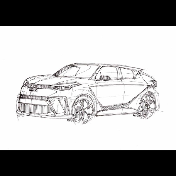 愛車のイラストを描きます サインペンでA4紙にスケッチします イメージ5