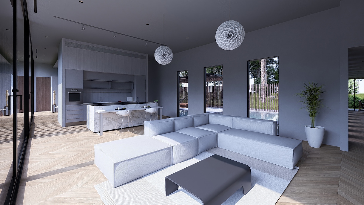 住宅の細部までこだわった建築CGパース製作します 住宅・集合住宅・店舗のプレゼン資料用！高品質パース イメージ1