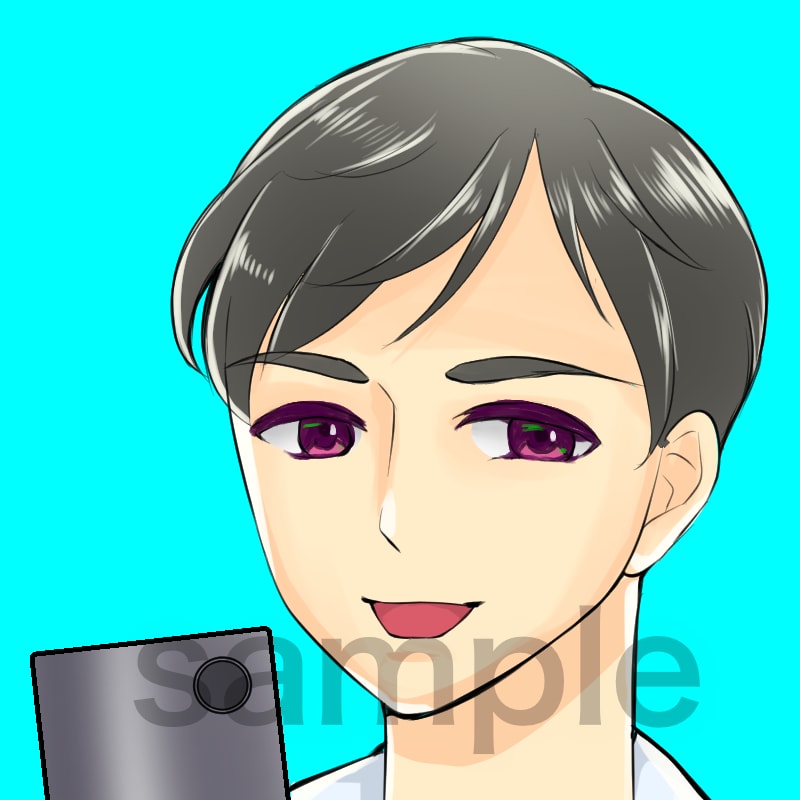 かわいい☆アニメキャラ風イラストアイコン描きます 安価でSNS用のアイコンをお求めの方へ イメージ3