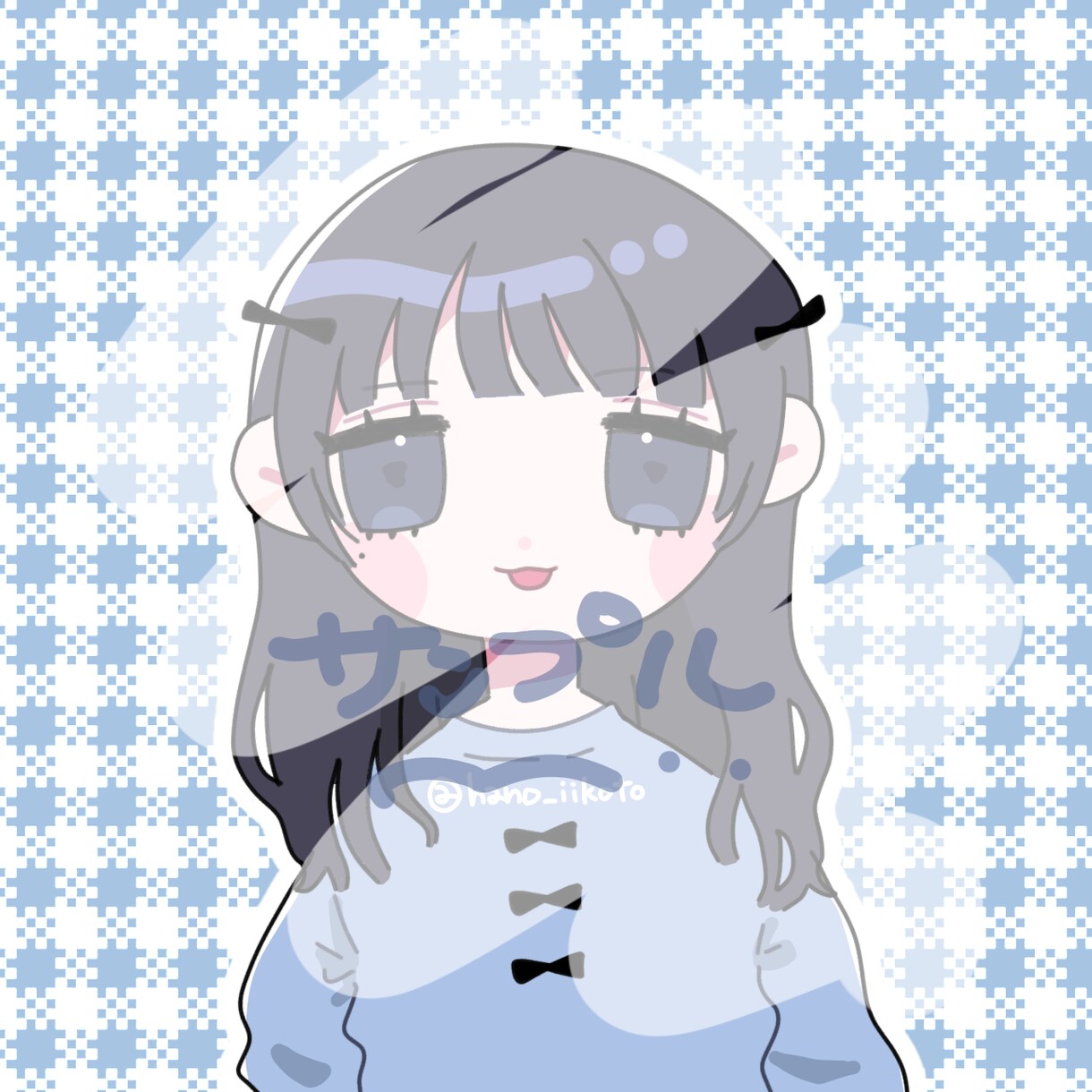 アイコンイラスト作製します ポップでキャッチーな絵柄でSNSなどのアイコンにぴったりです イメージ1