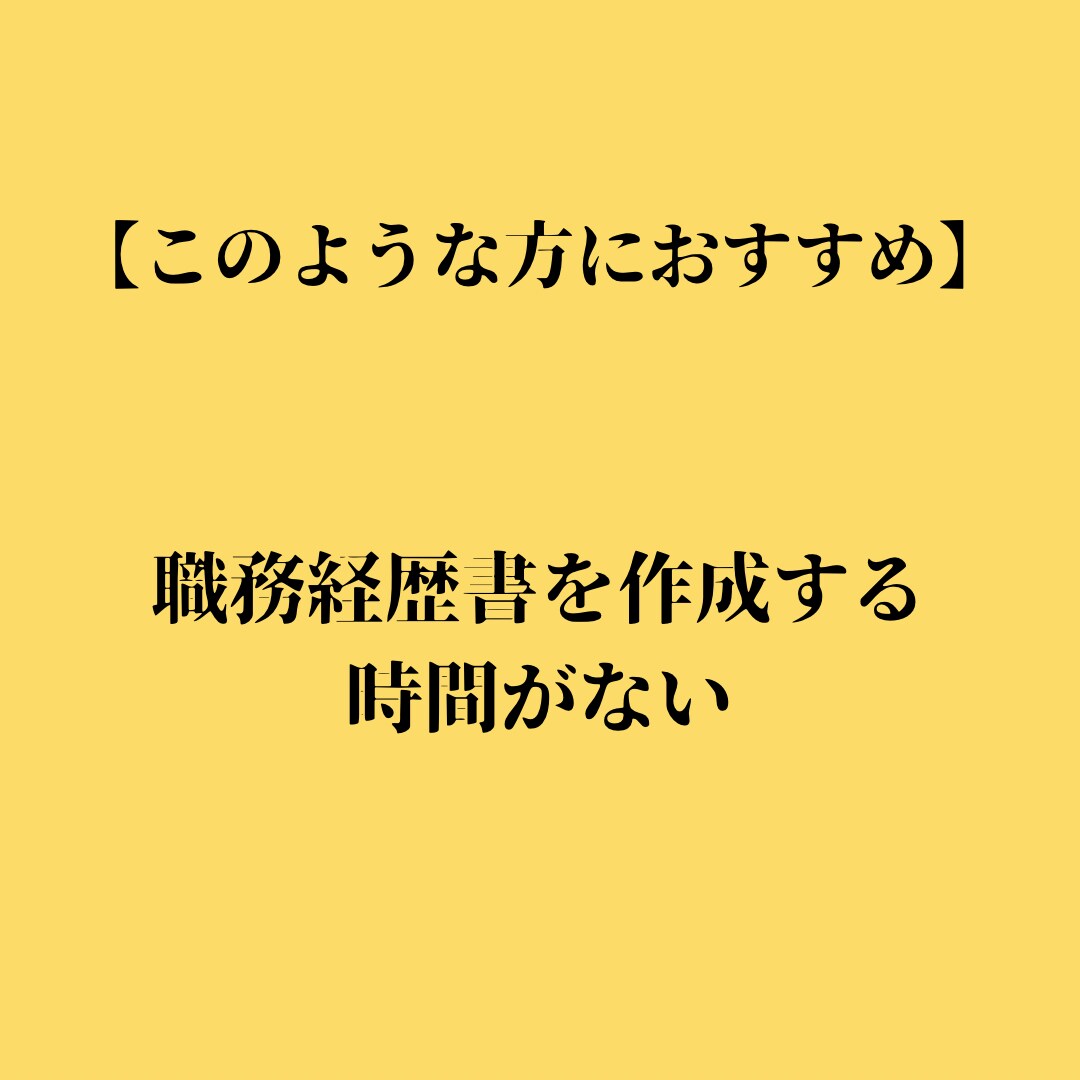 あなたの強みを伝える職務経歴書作成の代行をします プロのLPライターの文章であなたの就職・転職の成功をお手伝い イメージ4