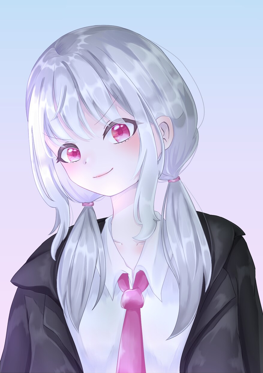 透明感ある垢抜け可愛い女の子のイラスト提供をします 応募用紙や背景選択があるから応募が楽！表情差分が低価格で？！ イメージ1
