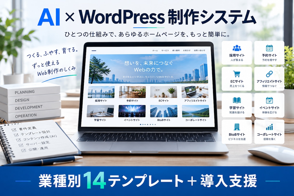 AI Web制作メソッドを体系的に教えます どんな業種も設計実装改善し横展開する力を習得 イメージ1