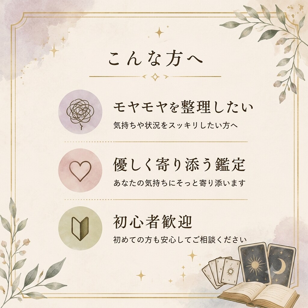 カードからあなたへのメッセージを翻訳します カードが伝えたい言葉を、分かりやすくあなたの心へお届けします イメージ2