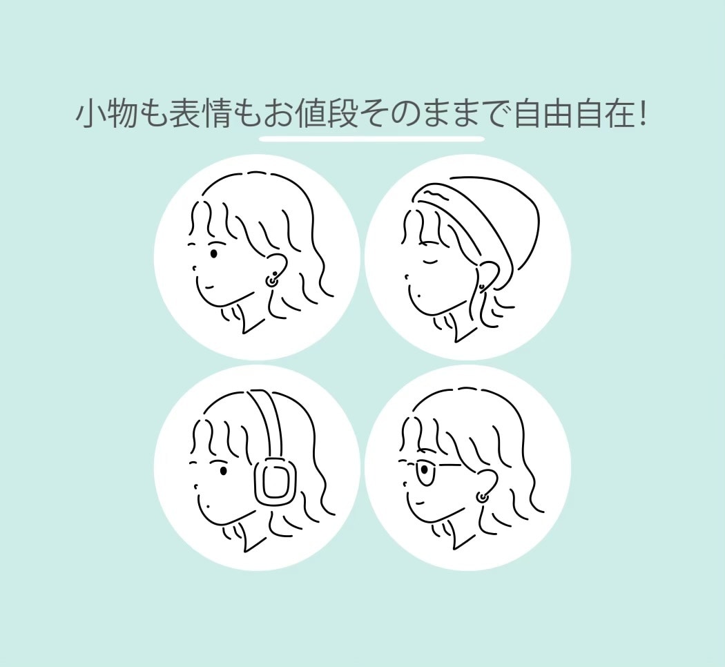 あなたの顔をイラストに♡横顔アイコン描きます ★小物は何点でも無料★即日〜5日で納品！カラーもOKです♪ イメージ2