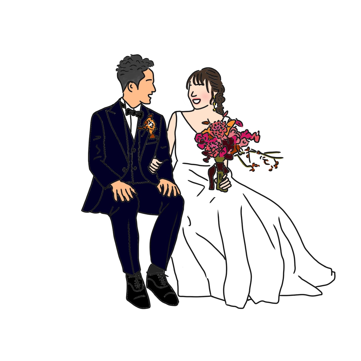 ココナラ最安値／お写真を元にイラストを作成します SNSのアイコンにオススメ♪お気に入りのお写真をイラストに！ イメージ7