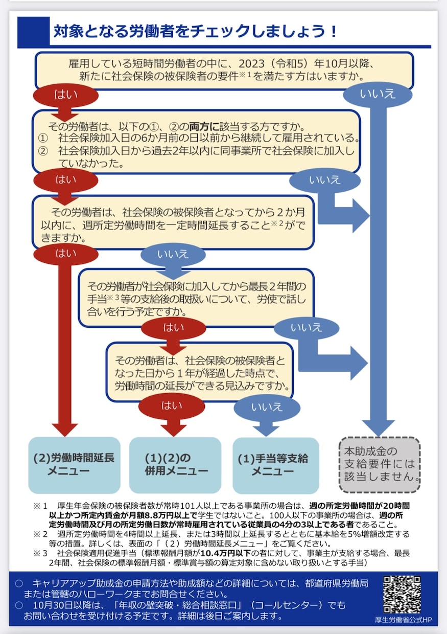 社労士が社会保険適用促進コースについて解説します キャリアアップ助成金いわゆる106万円の壁新コース説明します イメージ4