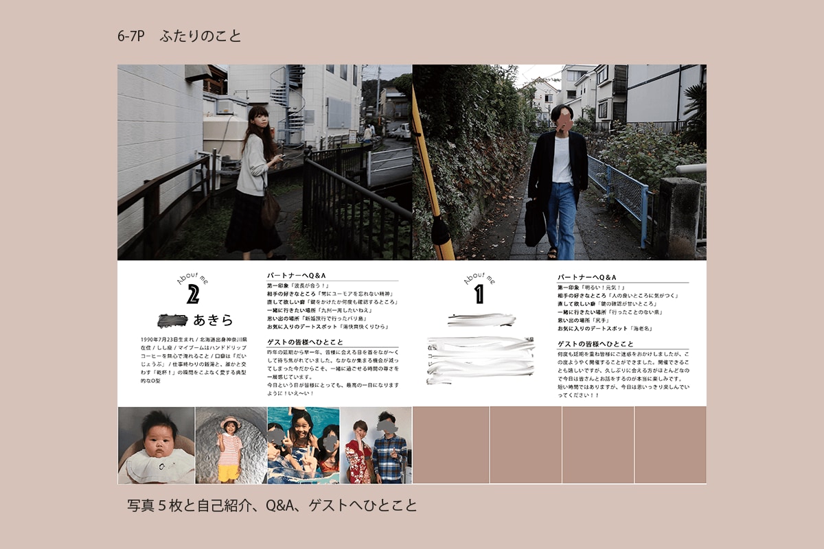 雑誌風！プロフィールブック作ります ”おふたりらしさ”が詰まった記念に残る一冊を イメージ6