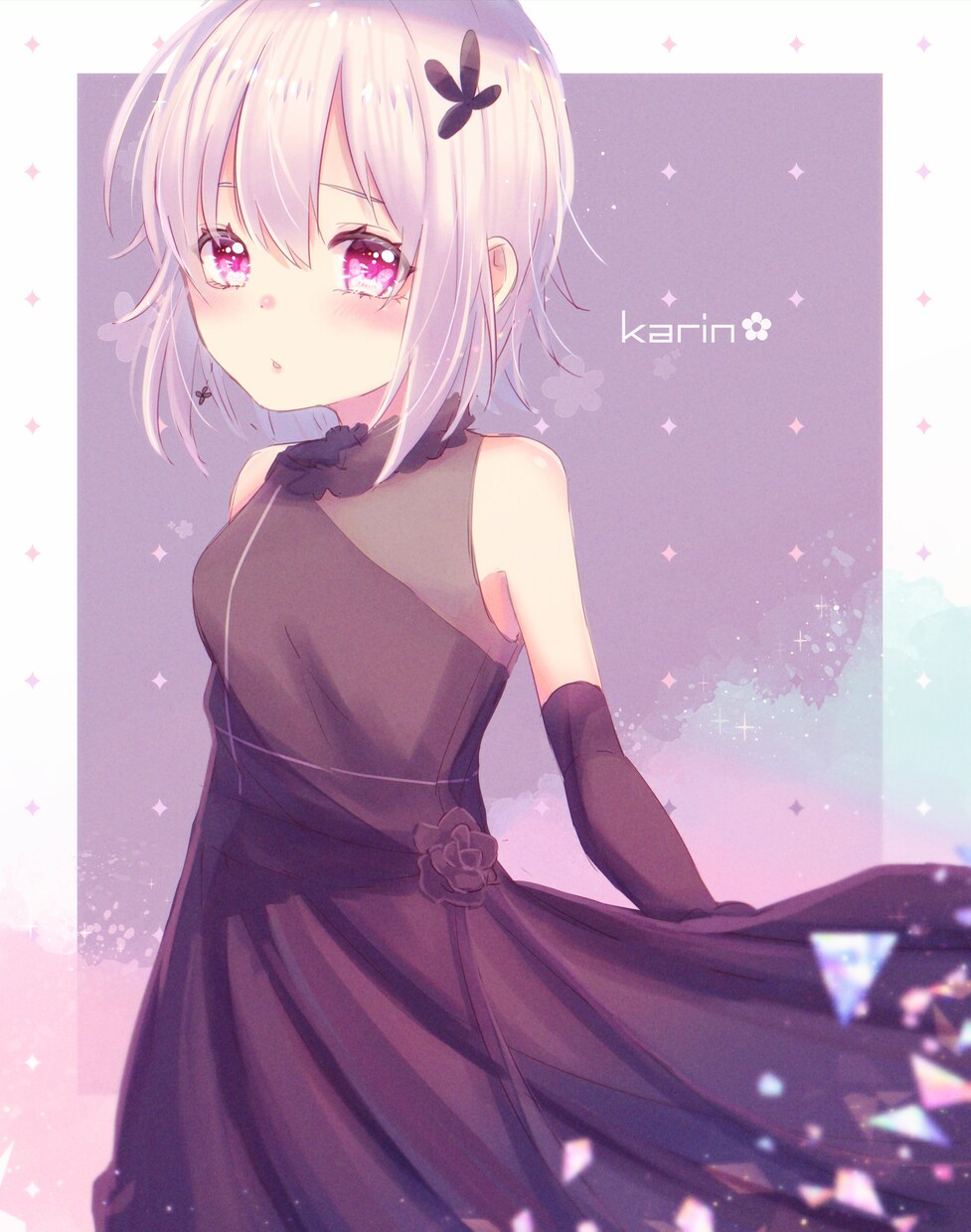 女の子のキャラクターイラストを作成します 可愛い、キラキラとした女の子のイラストを描きます イメージ1