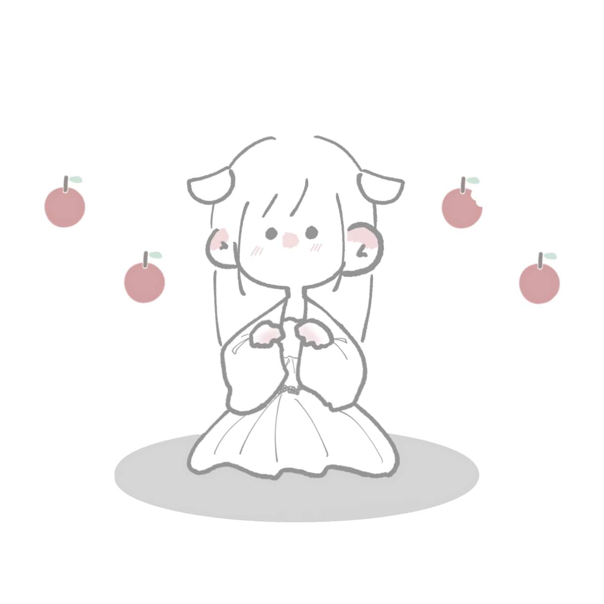ふわふわな絵柄のイラスト作成します アイコン、サムネ、夢絵描きます.ᐟ.ᐟ イメージ1