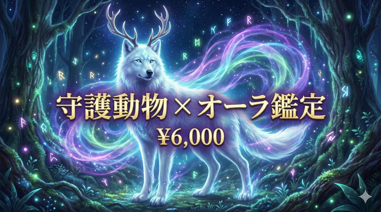 守護動物×オーラ鑑定します 今のエネルギー状態を優しく可視化する占い イメージ1
