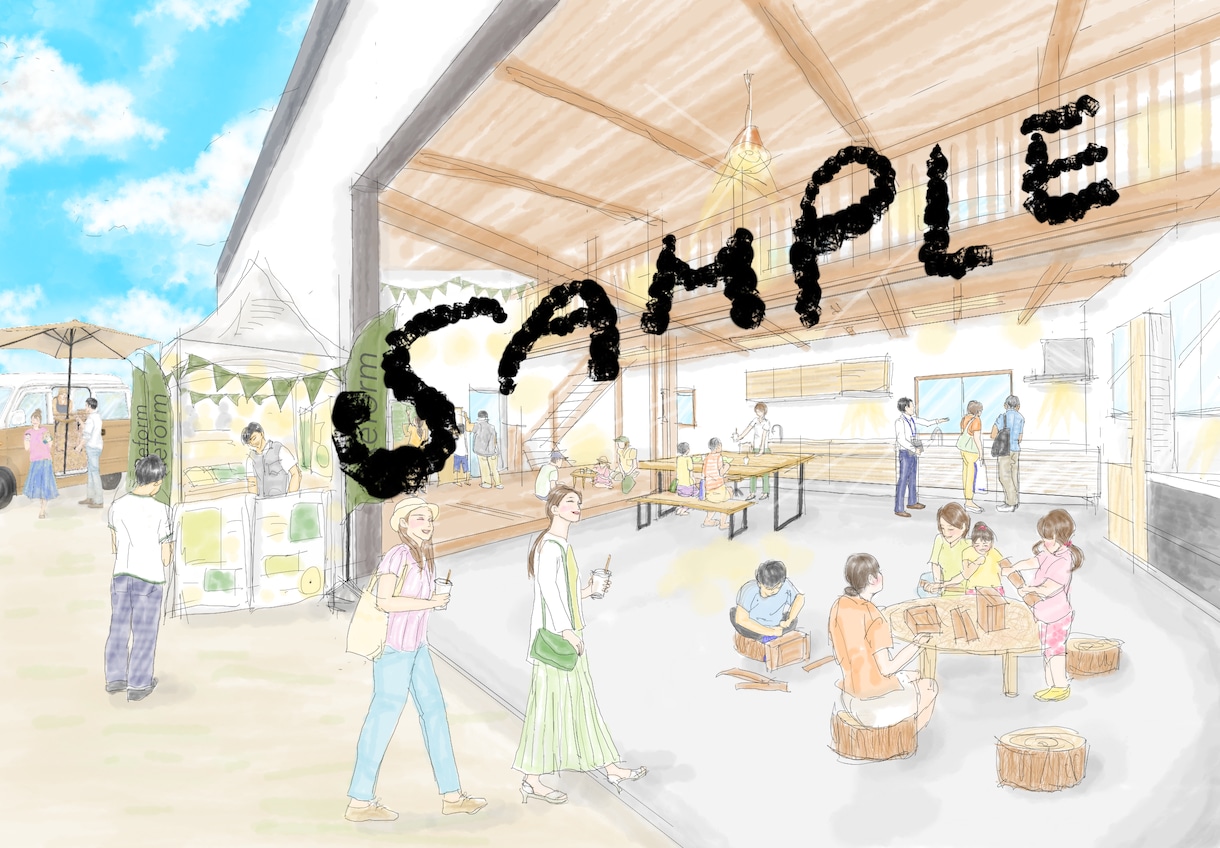 スケッチブックで手描きパース制作します センスの良いステキな空間づくりのお手伝いをいたします！ イメージ2