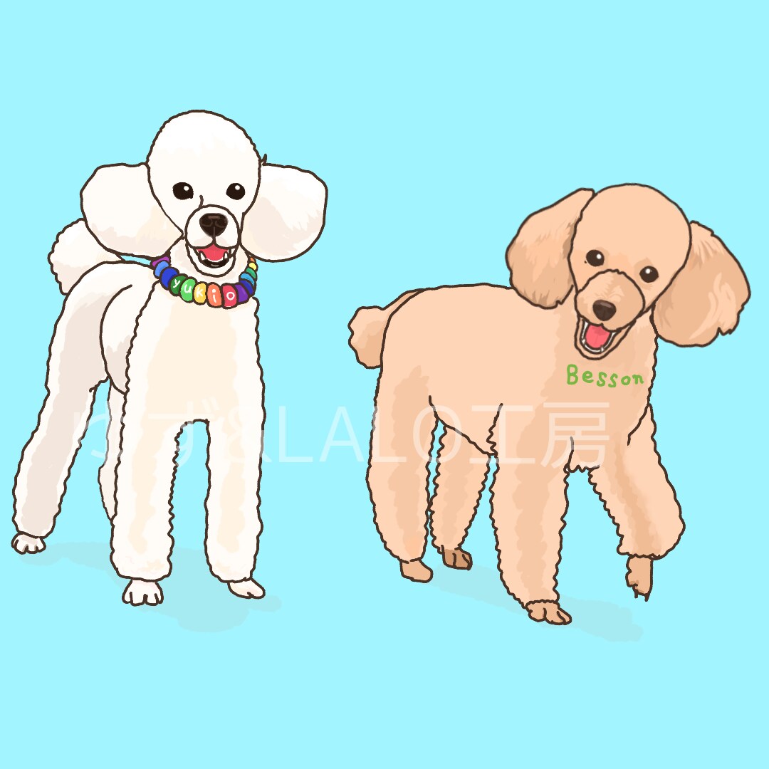 可愛いペットのデフォルメ、デジタル絵描きます アイコンなどに使える可愛いペットのシンプル似顔絵です！ イメージ7