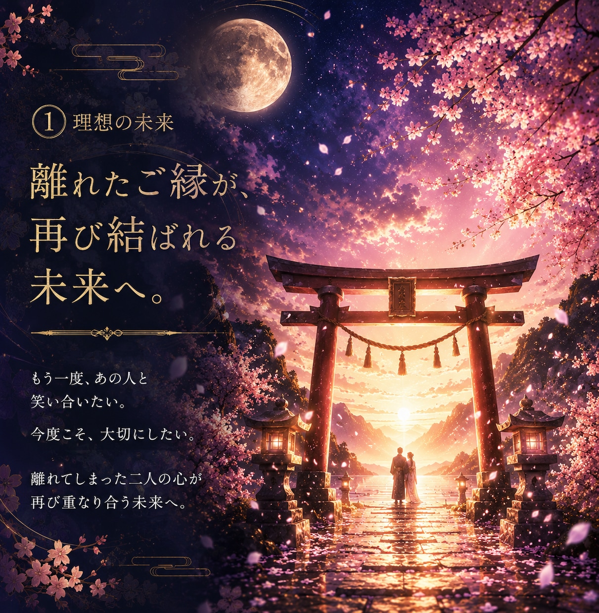 復縁したいあなたへ｜彼の本音と縁の行方を視ます 彼の本心・復縁の可能性・動く時期まで読み解きます イメージ2