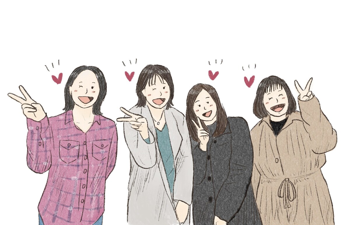 人物写真を手描き風ほんわかタッチでイラスト化します お祝いやSNSのアイコン等にもぴったり！ イメージ6
