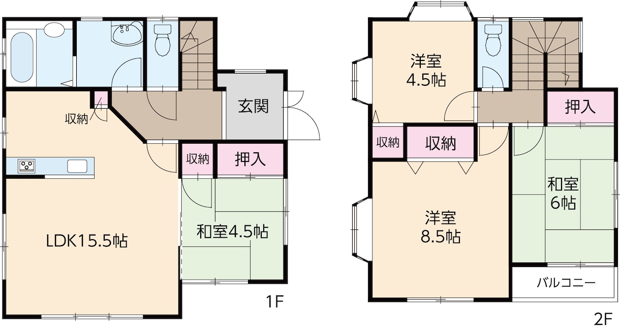チラシやWEBなど広告掲載用の間取制作をします 紙の資料からaiデータ化します。戸建、アパート、マンション可 イメージ6