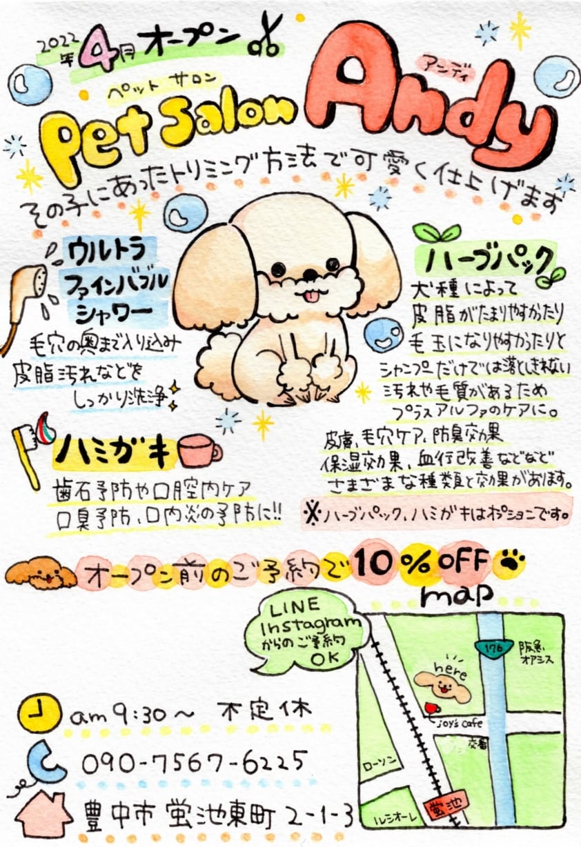 手書き風のかわいいフライヤー、チラシ承ります オシャレであたたかみを感じるオンリーワンをご提供します。 イメージ8
