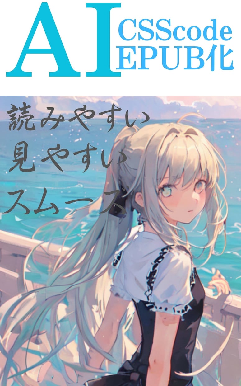 AIを使ってEPUB化します 面倒な製本編集は全部こちらにお任せ！ イメージ1