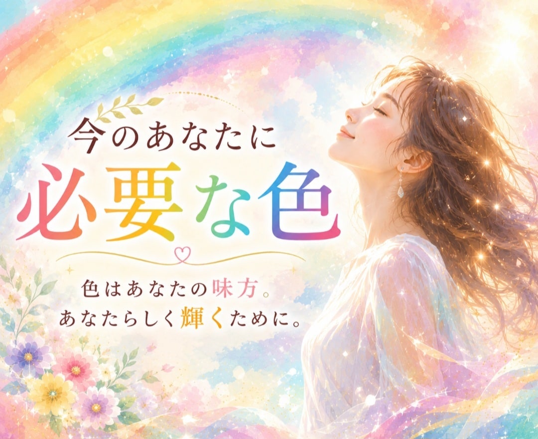 ハイヤーセルフにあなたに必要な色を聞きます 毎日をやさしく彩るあなただけのラッキーカラー イメージ1