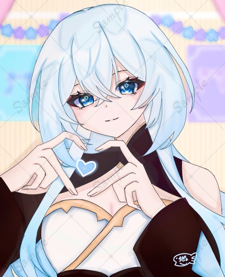 夢絵イラスト.動画サムネイル.アイコン等描きます かわいい女の子、中性的な男性、デザインが得意です イメージ1