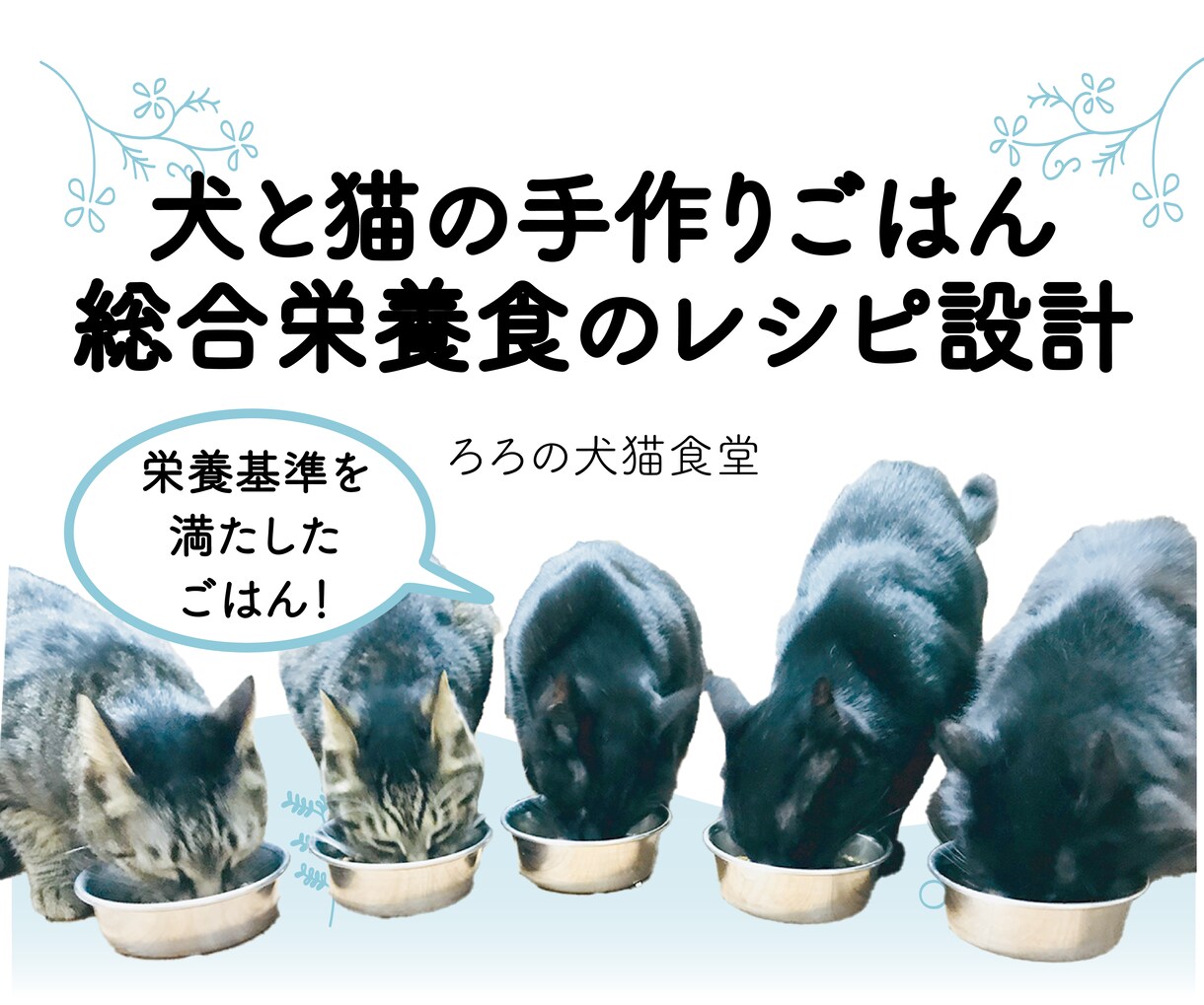 犬と猫の手作りレシピ(総合栄養食)を作成いたします ペット栄養管理士兼獣医師による手作りレシピ作成サービスです イメージ1