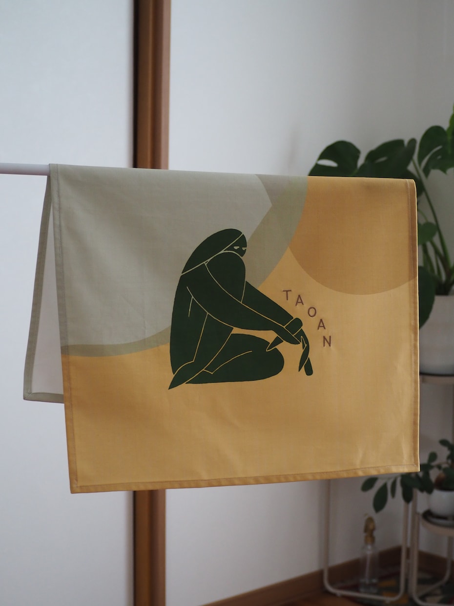 刺繍で屋号入りテーブルクロスを製作します マルシェの店舗ブースをおしゃれに飾りたい方へ イメージ2
