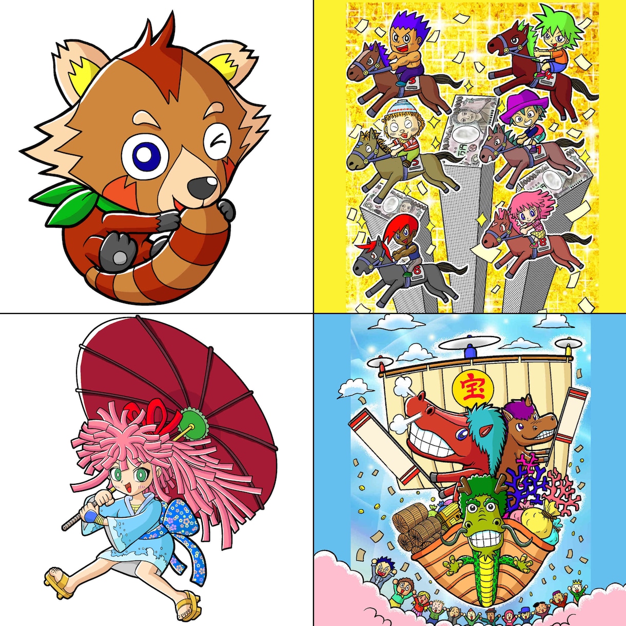 ポップで元気なマスコットキャラを描きます どんなものでもカラフルでポップで元気なキャラに！ イメージ5