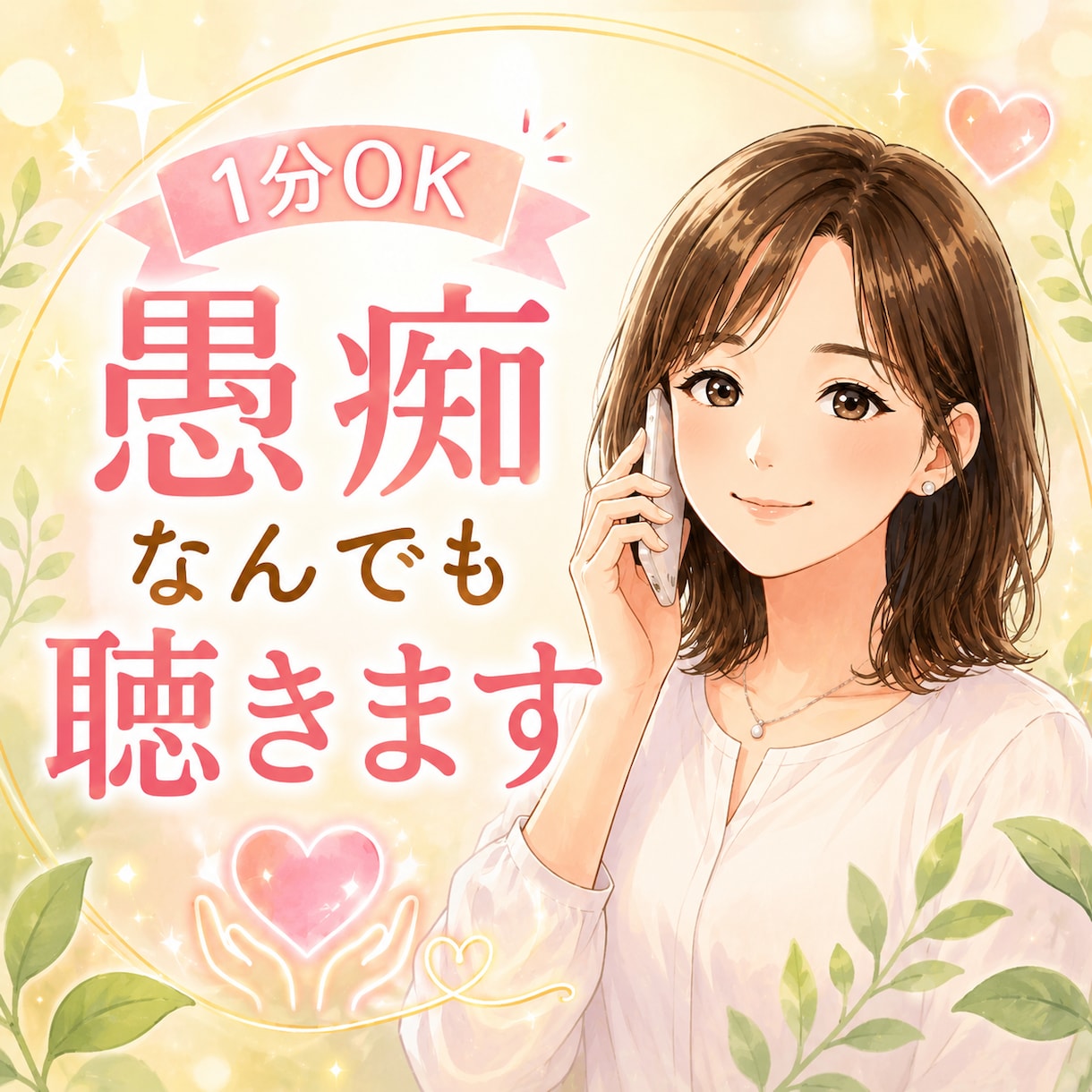 今すぐ1分OK✨愚痴・何でも優しく聴きます 短時間でも気持ちを吐き出したい、スッキリしたい方へ イメージ1