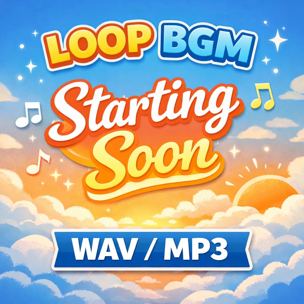 配信待機ループBGM作ります お安い価格でオリジナルのBGMを イメージ1