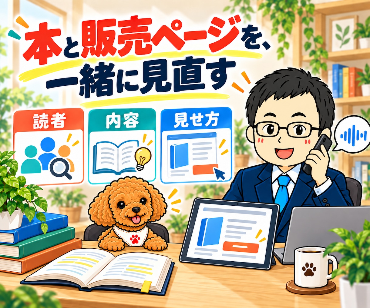 電子書籍の売上改善・AI活用を電話で相談できます 価格・販売ページ・集客導線を見直し、次の施策を整理 イメージ3