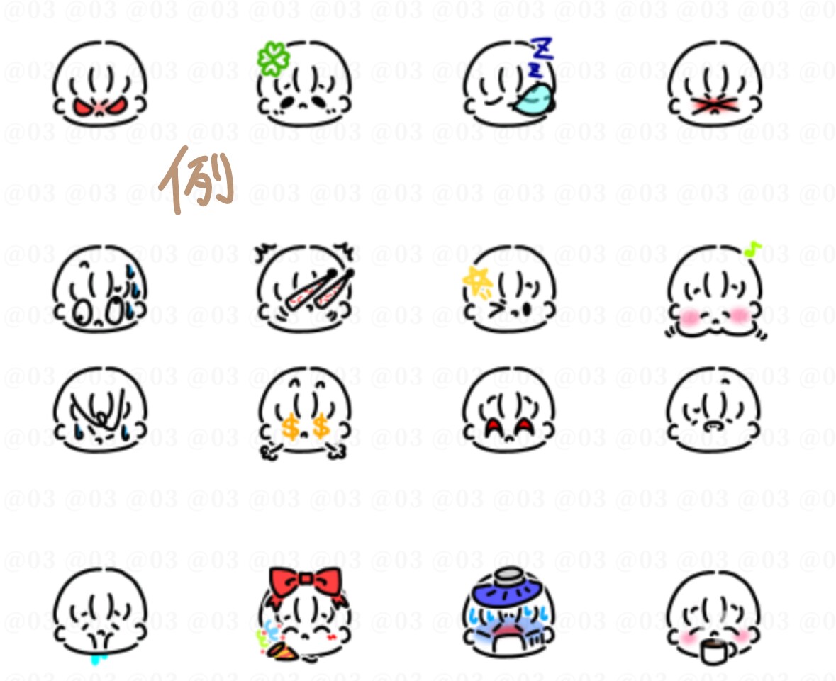 Vアバターやあなたの似顔絵LINE絵文字作ります あなたのVやゲームアバター、似顔絵、ラフなLINE絵文字に！ イメージ5