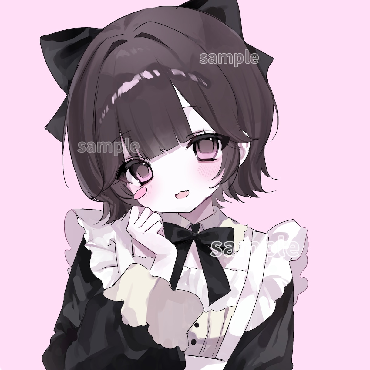 萌え地雷系♡ゆるっとらくがき風アイコンお描きします 短納期＆お手頃価格で量産系や地雷系の萌イラストお描きします♡ イメージ3
