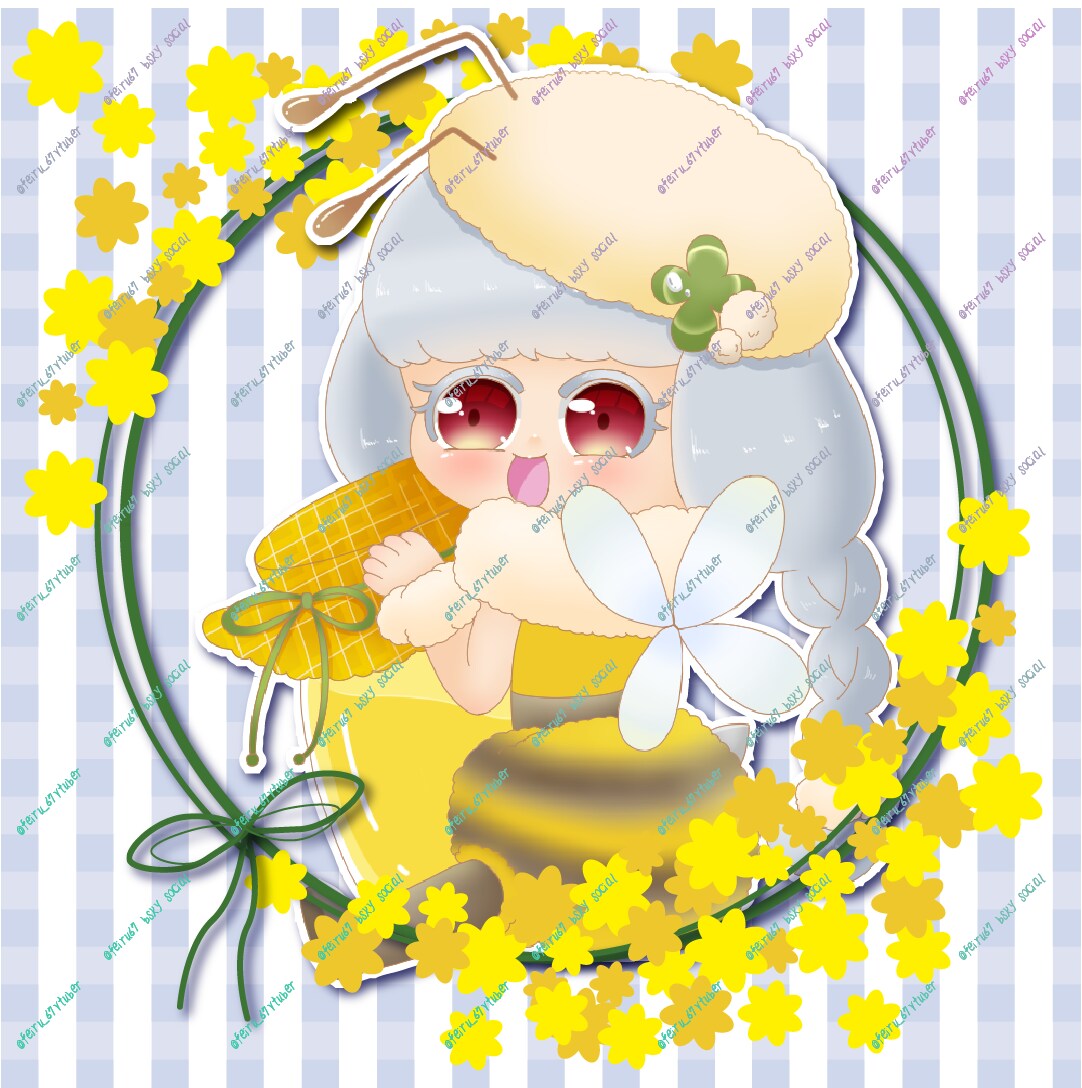 春にっぴたりなキャライラスト描きます アイコン用の背景付きで春を感じられる！商用利用可能！ イメージ2
