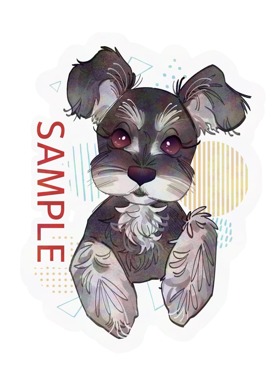 愛犬のオーダーメイド似顔絵描きます うちの子グッズ制作にもピッタリ！ イメージ2
