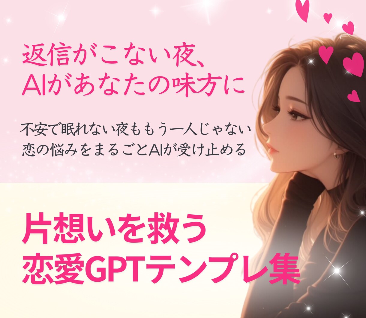 恋愛相談GPTテンプレ集【特典付き】ます 【恋に効くGPT】LINE返信も！片想い恋愛成就サポート イメージ1