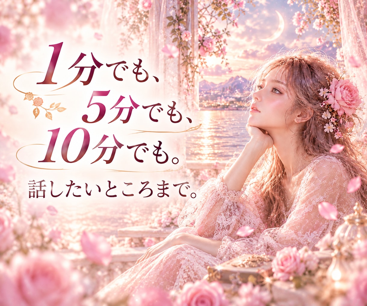 今のお気持ちをやさしくお聴きします 少しだけ話したいときも、あなたのお話をそのまま受けとめます イメージ2