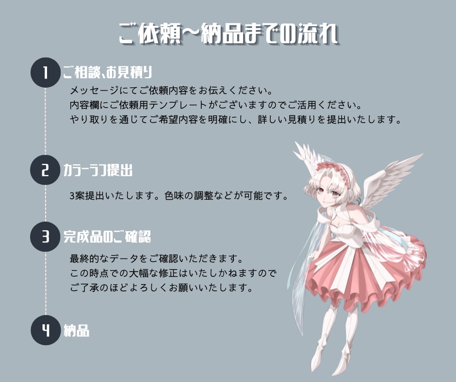 アニメ風のイラストを制作します TRPGや動画、配信など幅広く利用できるイラストをお届け！ イメージ3