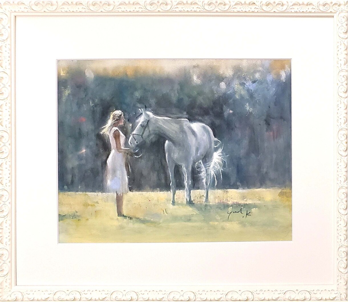 水彩/パステルで優しい色彩の絵画作品を制作します サイズ:F6/額付/挿絵/表紙絵/商用利用/贈答用 イメージ4